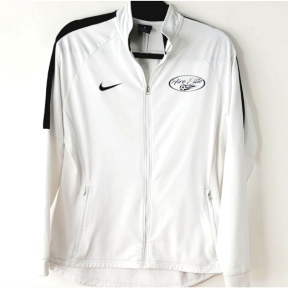 Nike Jackets & Blazers - NIKE Dri Fit Fire Elite White Perfornance Jacket Size Medium